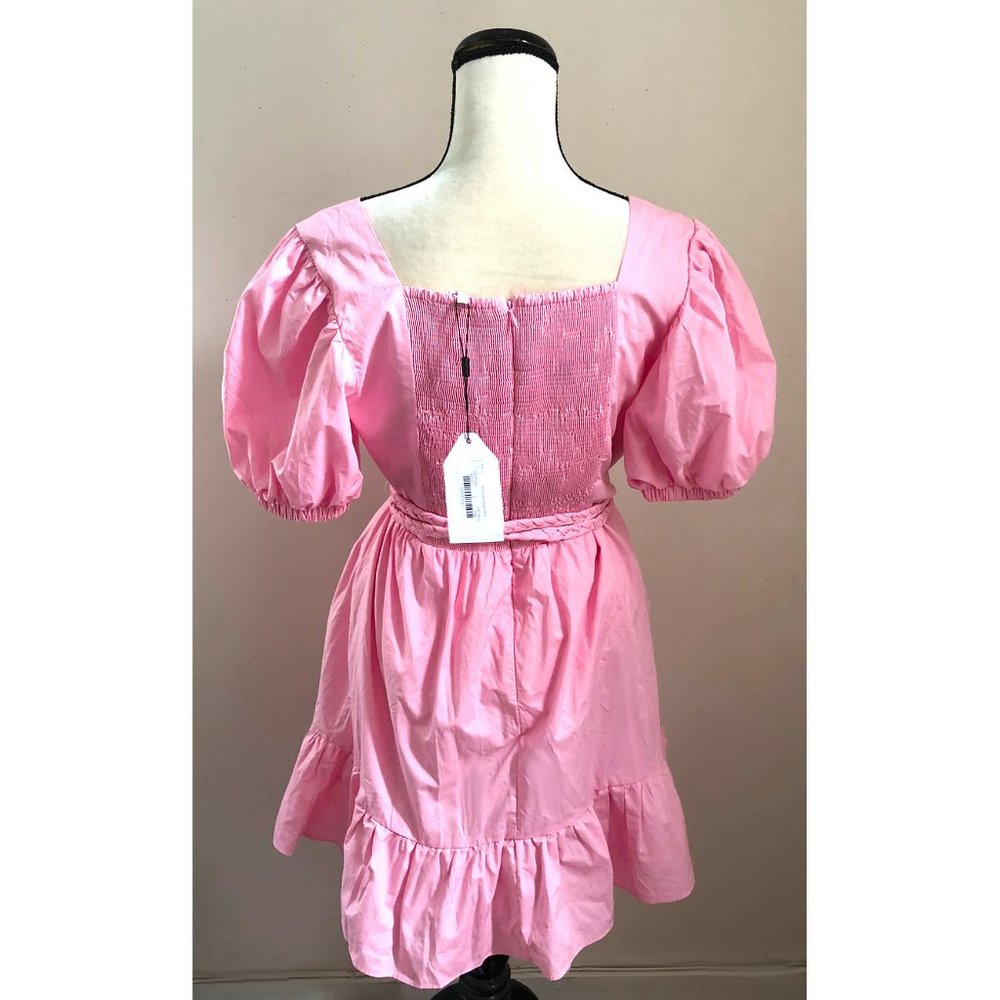 NWT English Factory pink puff sleeve mini dress - Picture 7 of 9